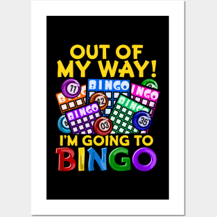 Funny Bingo graphic for a Lottery and Bingo Player Posters and Art